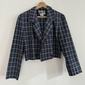 90s LSA Classics plaid blazer jacket